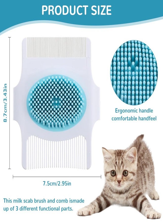 ZIBUYU® Cat Grooming Brush, Dual Head Pet Hair Brush for Cats and Small Dogs, Multi-in-One Deshedding and Detangling Tool with Soft Rubber Bristles, Comfortable Grip Handle - Image 2